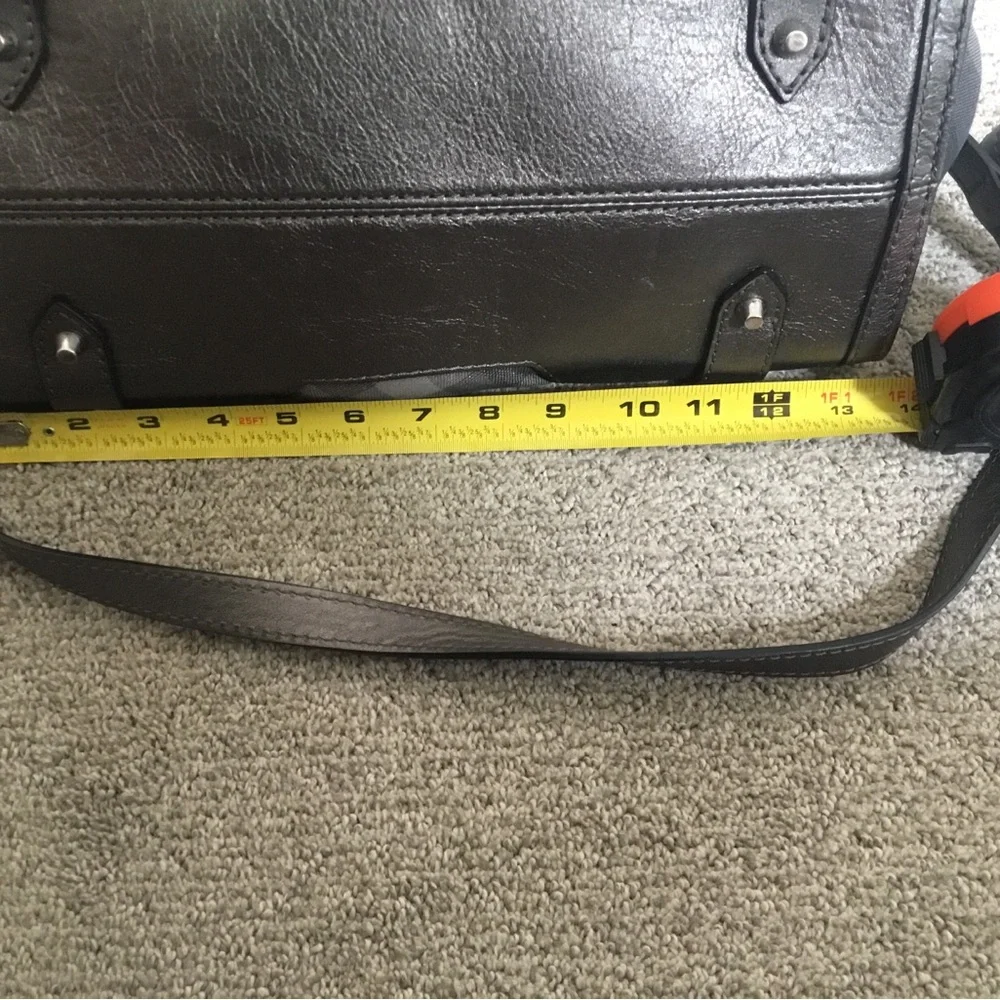Authentic BURBERRY Gray Shimmer Check “Pilgrim” Satchel Crossbody - EUC